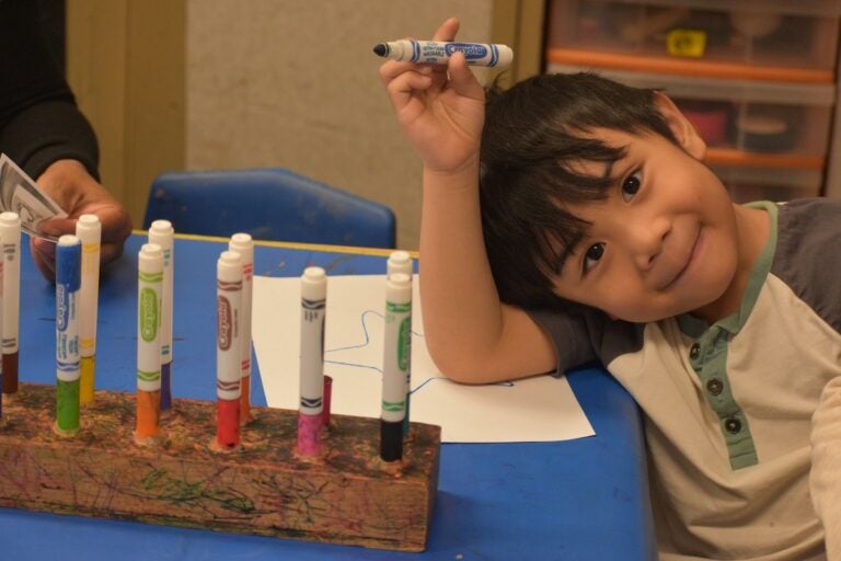 Kaleidoscope Preschool The Settlement Music School Kaleidoscope Preschool Arts Enrichment Program, in Philadelphia, prepares students for school readiness skills through early learning, music, creative movement, and visual arts classes. (Meg Looby/Settlement Music School)