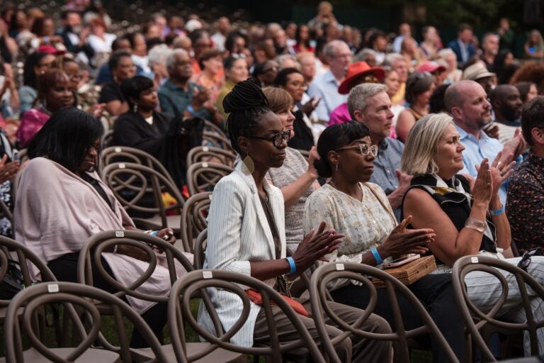 People in the audience at the Juneteenth celebration