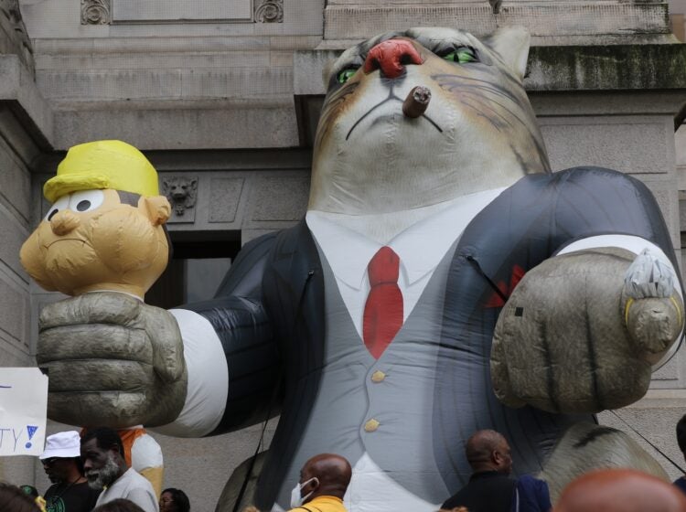 A corporate fat cat made an appearance