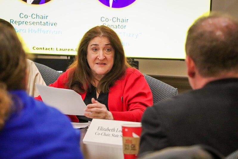 Deborah Heffernan in a meeting
