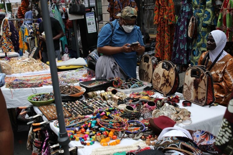 Various wares sold during Sunday's Odunde Festival