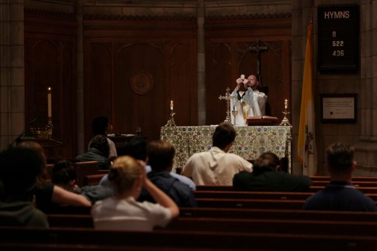 Catholic College Students The Rev. Zachary Swantek, Princeton University’s Catholic chaplain