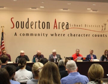 A Souderton Area School District board meeting about Bill Formica