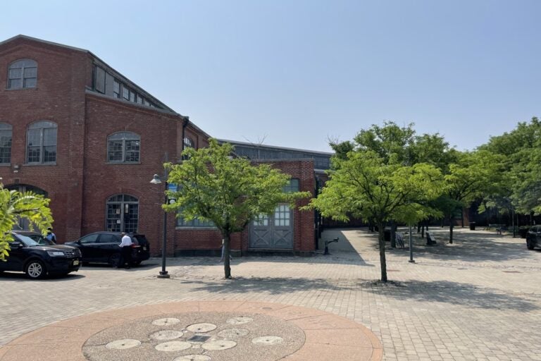 outside the Roebling Wire Works building
