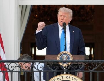 President Donald Trump speaks