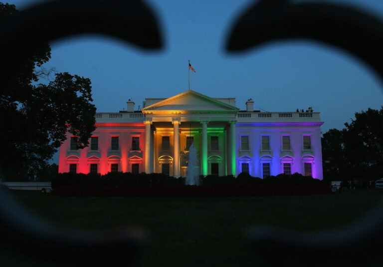 Supreme Court Rules In Favor Of Gay Marriage The White House lit up in rainbow colors