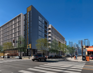 A rendering of a proposed construction project for 1601 Washington Avenue in Philadelphia