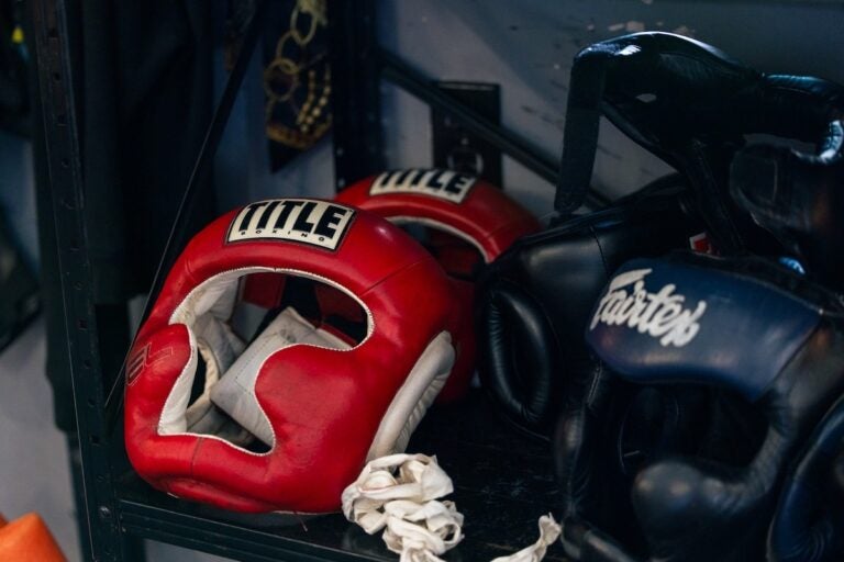Boxing equipment at Ike Williams Boxing Academy