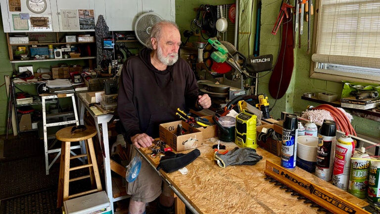 Michael Smyjewski workshop A man works in his workshop in Delaware