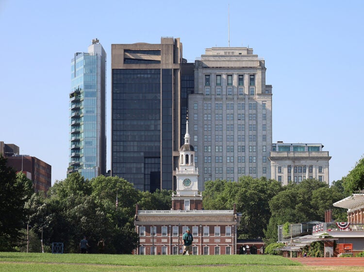 A photo of Independence Hall in Philadelphia