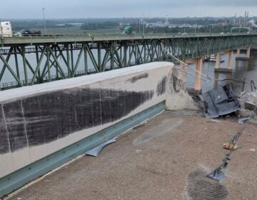 Scene of Delaware Memorial Bridge crash