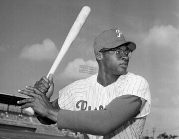 Dick Allen in a swinging stance