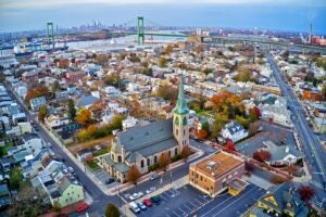 Aerial view of Gloucester, New Jersey
