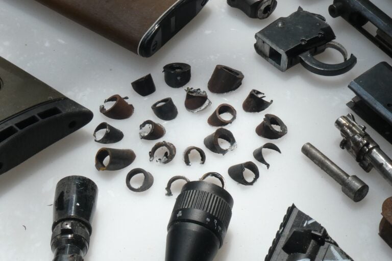 a close look at the Gun Violence Memorial Sculpture