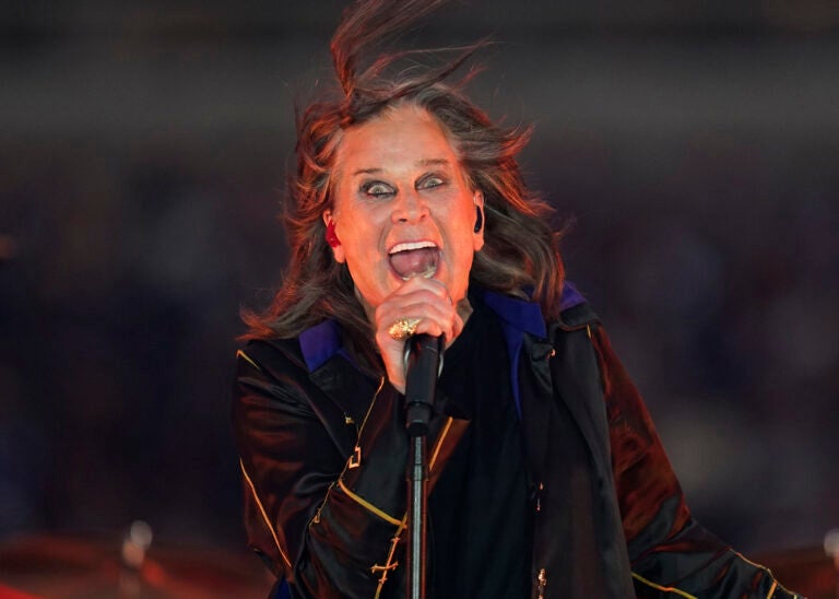 Obit Ozzy Osbourne Ozzy Osbourne sings into a microphone