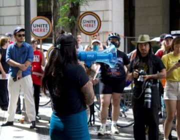 Activists groups protest in Philly