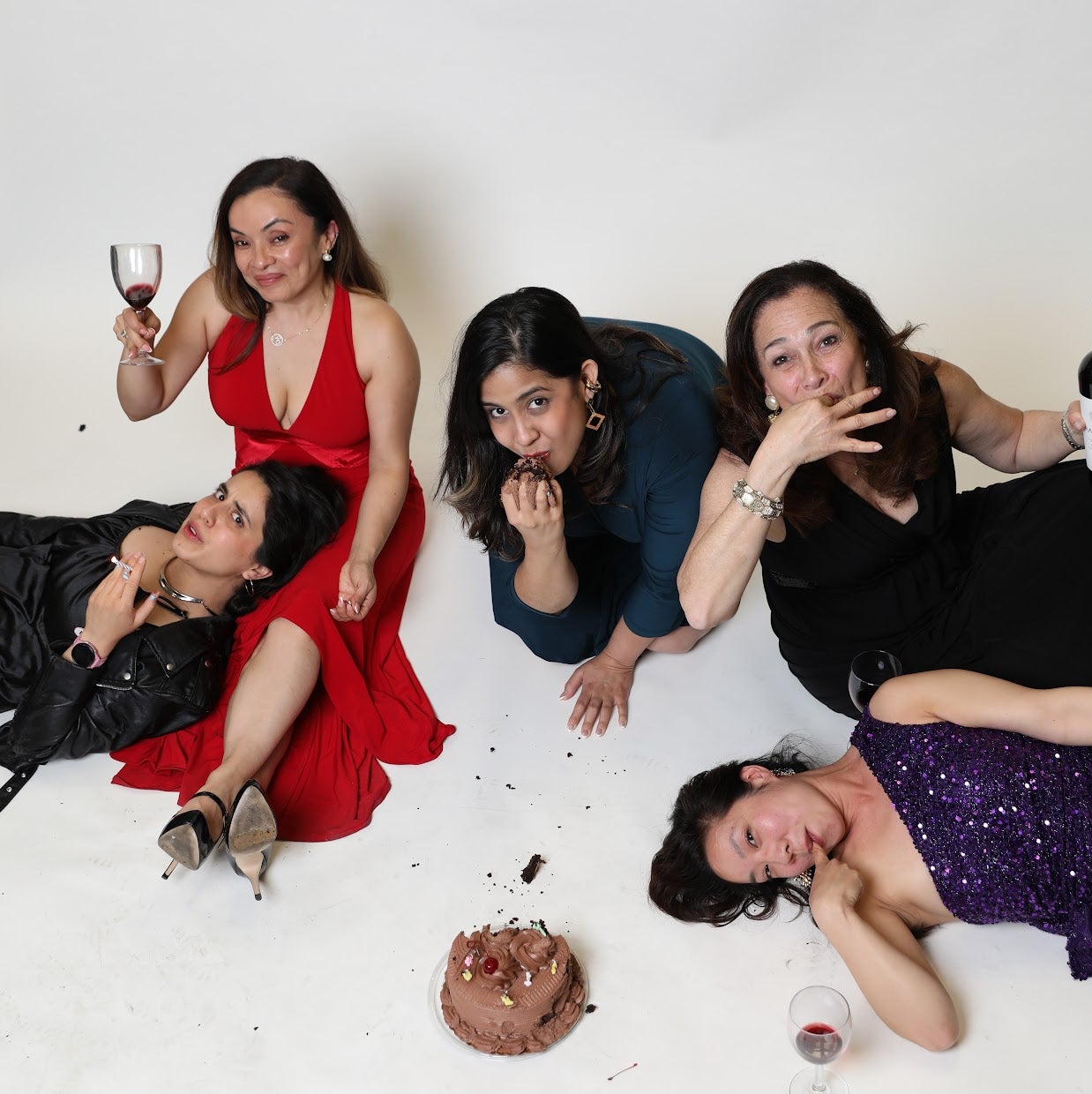 Performers posing for photo