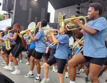 The Philadelphia School District All-Star band performs at