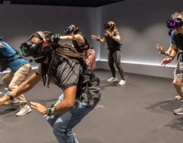 Billy Penn staff try out the Squid Games virtual reality experience