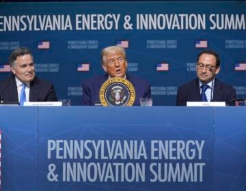 President Donald Trump speaks at the 