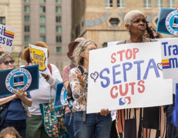 Transit Forward Philadelphia at SEPTA cuts protest rally outside city hall