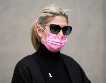 Nadine Menendez leaves a federal courthouse
