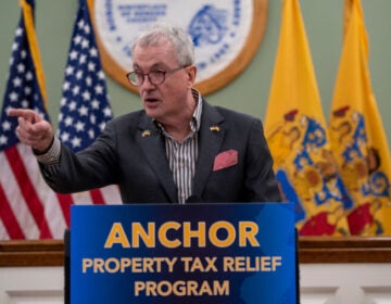 Gov. Phil Murphy discusses the Anchor property-tax relief program. (Credit/NJ Governor’s Office)