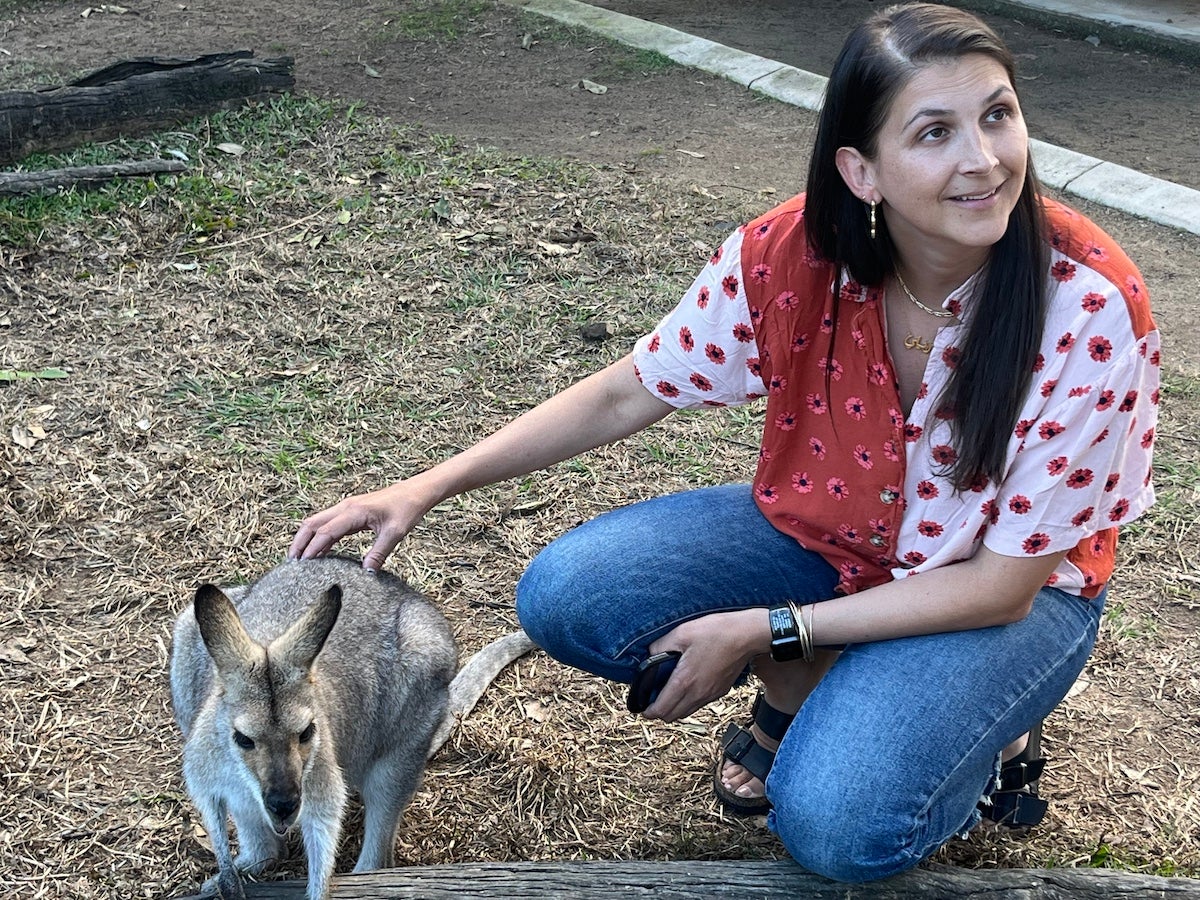  Elle Crofton, now 37, is an elementary school teacher in Philadelphia. Over breaks, she likes to travel to different parts of the world. (Courtesy of Elle Crofton)
