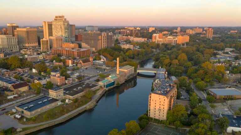 File: Downtown Wilmington, Delaware is seen in an aerial photo