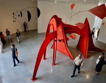sculptures inside Calder Gardens