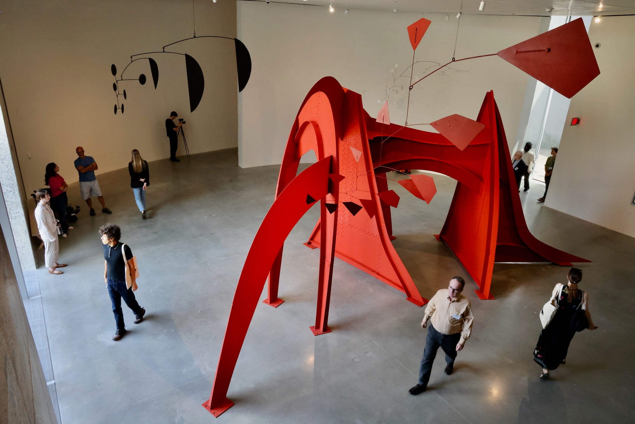 sculptures inside Calder Gardens