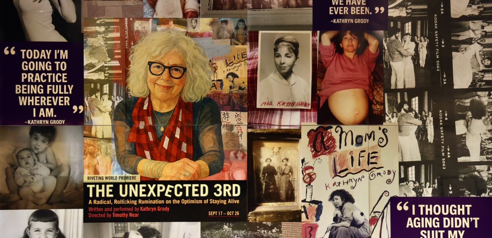 A poster for Kathryn Grody's play The Unexpected 3rd