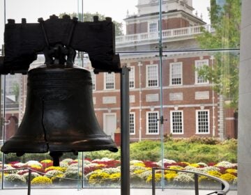 A close-up photo of the Liberty Bell