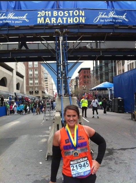 Tracey Yukich Lane ran the Boston Marathon after leaving 'The Biggest Loser.' (Courtesy of Yukich Lane)