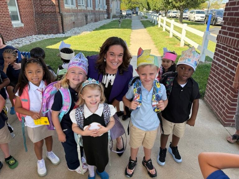 Woodbridge School District students posing for photo