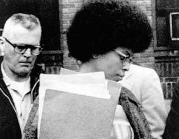 Assata Shakur leaving Middlesex County courthouse