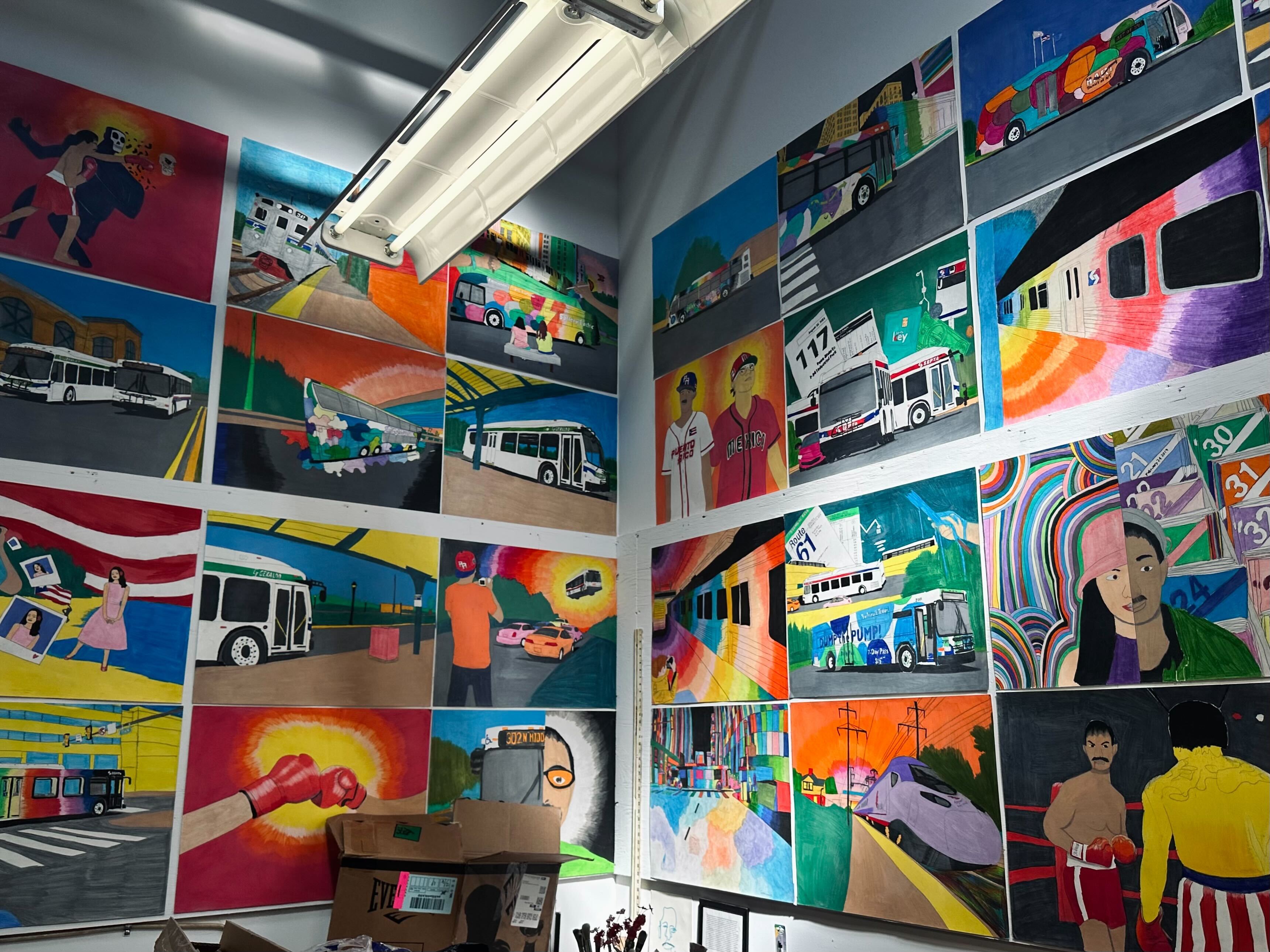Delaware's 'King of Transit' turns his passion for buses into art