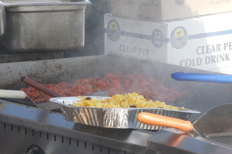 food being cooked at the Mexican Independence Day Festival