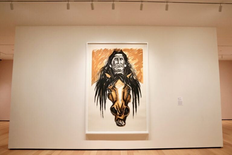 ''New Chest, Peigan,'' is a 1992 screenprint