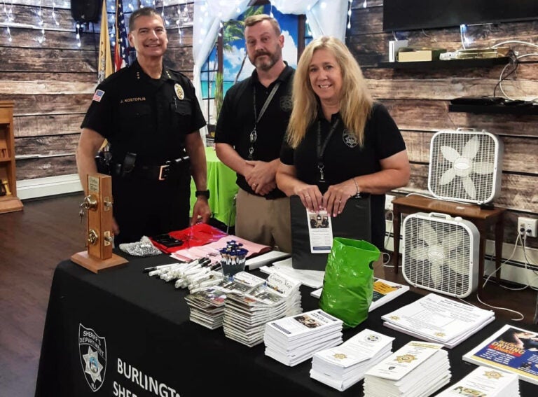 Members with the Burlington County Sheriff’s Office's inspection team at an event