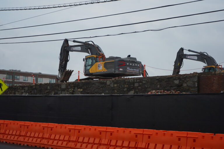 sps-technologies-plant-construction-abington-KC-092625 Construction vehicles are seen at the former SPS Technologies plant in Jenkintown