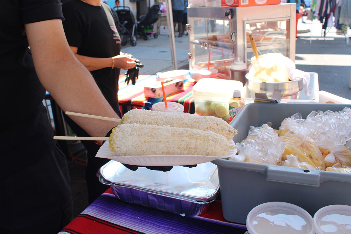 Mexican food is sold at the Upper Darby International Festival