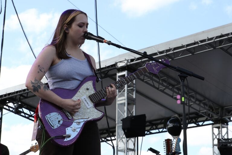 Soccer Mommy playing at XPoNential Music Festival