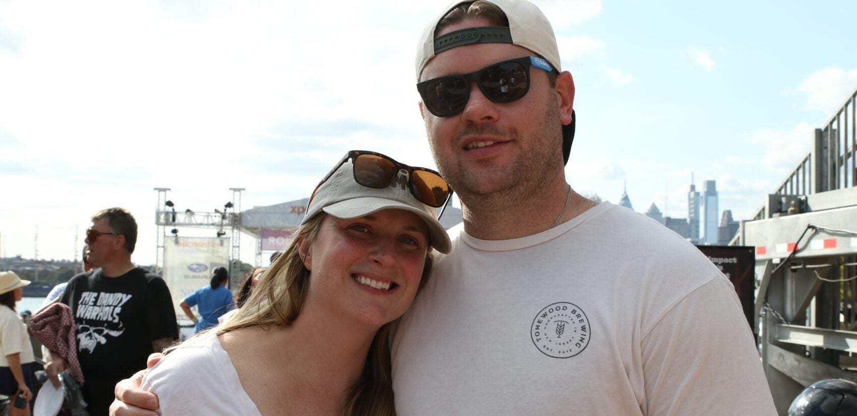 xponential-music-festival-2025-9 Julie and Chris Dinsmore smile at XPoNential Music Festival