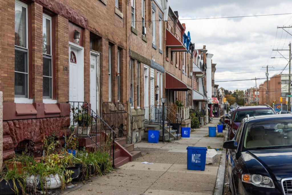 Homes in the Brewerytown section of Philadelphia