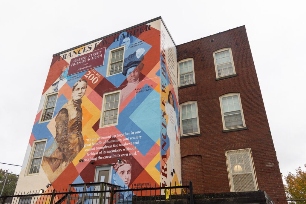 We Are All Bound Up Together mural on display in Philadelphia’s Germantown neighborhood