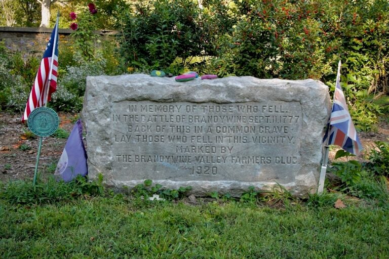 Memorial headstone at Birmingham Friends Meetinghouse