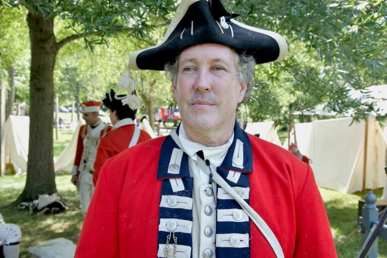 Randall Spackman portraying a Loyalist