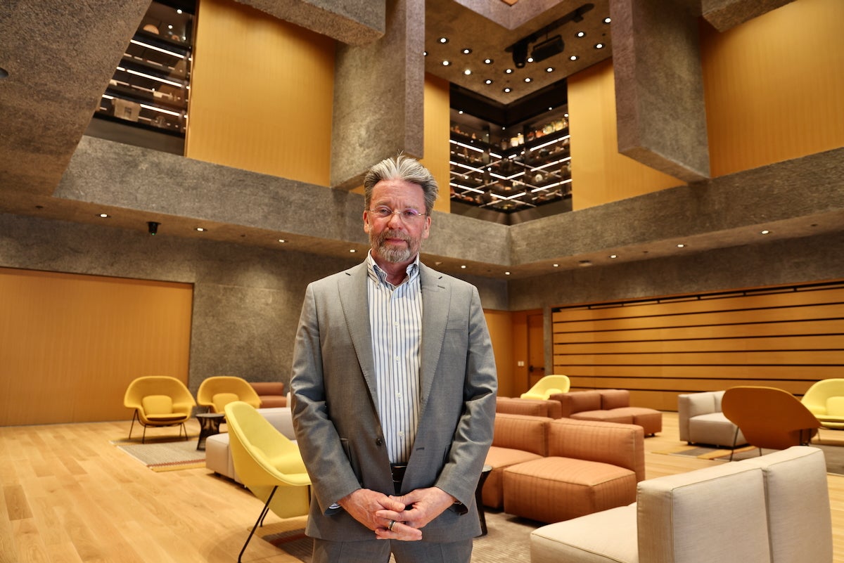 2025 10 17-e lee-james steward-princeton nj university art museum-director James Steward smiles