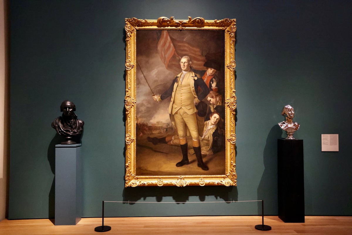 2025 10 17-e lee-princeton nj university art museum-george washington Charles Wilson Peale's George Washington painting